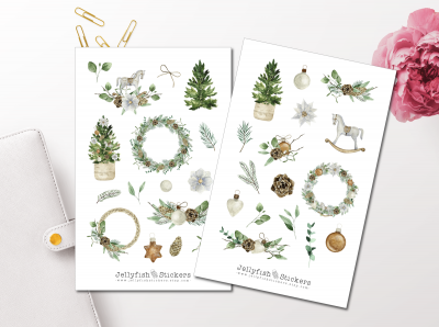 Weihnachten Sticker Set